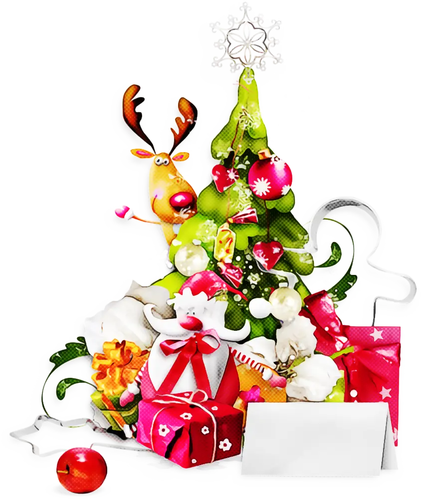 Colorful Christmas Decorations and Gifts