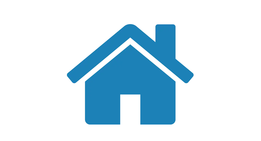 Simple Blue House Icon Design