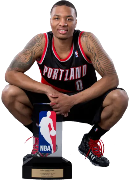 Basketball Player with Trophy