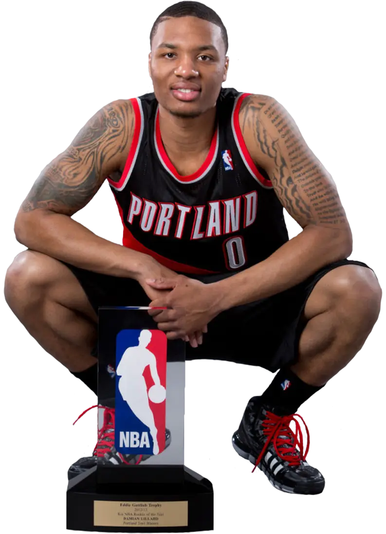 Basketball Player with Trophy