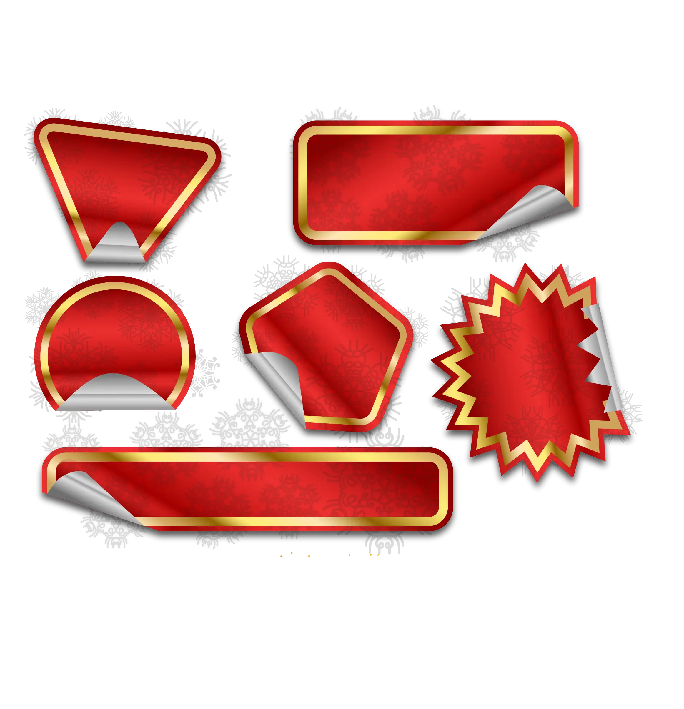 Red Promotional Labels