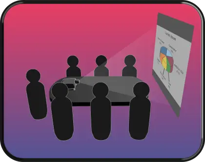 Business Meeting with Presentation