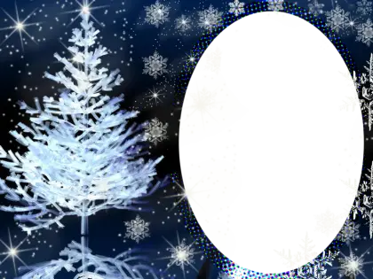 Christmas Tree with Snowflakes