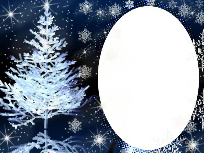 Christmas Tree with Snowflakes