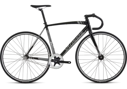 Black and Silver Road Bicycle