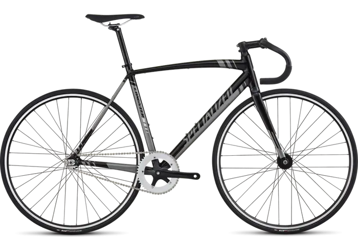 Black and Silver Road Bicycle