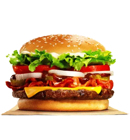 Cheeseburger with Fresh Lettuce and Tomato