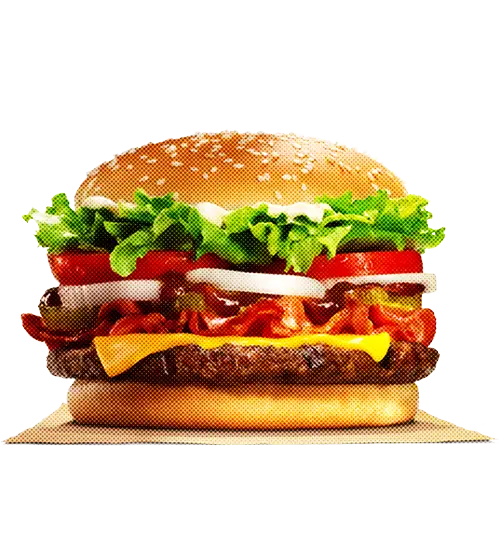Cheeseburger with Fresh Lettuce and Tomato