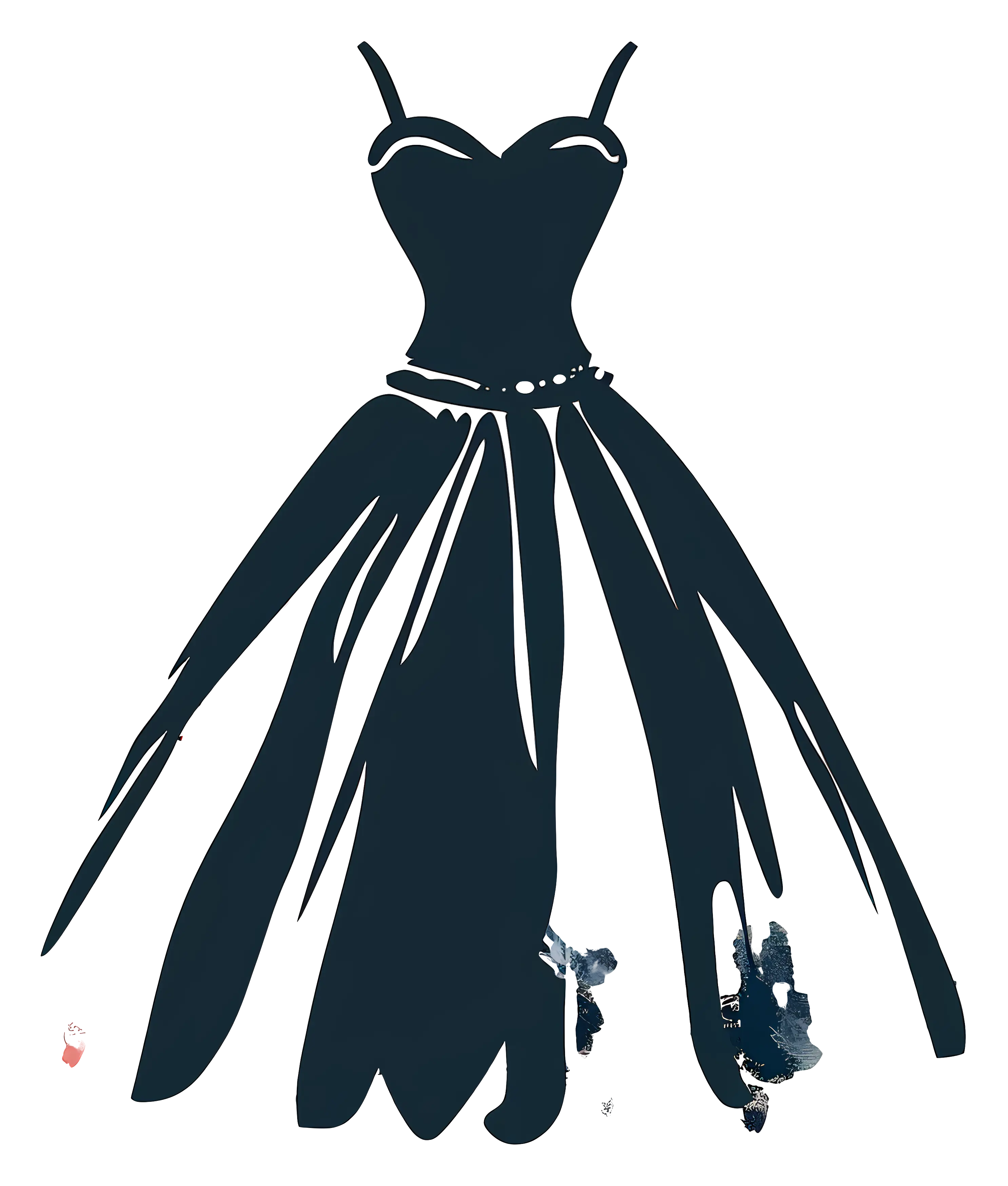 Elegant Black Dress Silhouette