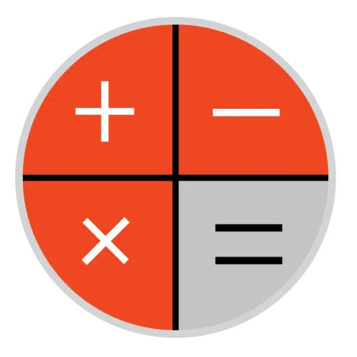 Calculator Icon with Mathematical Operations