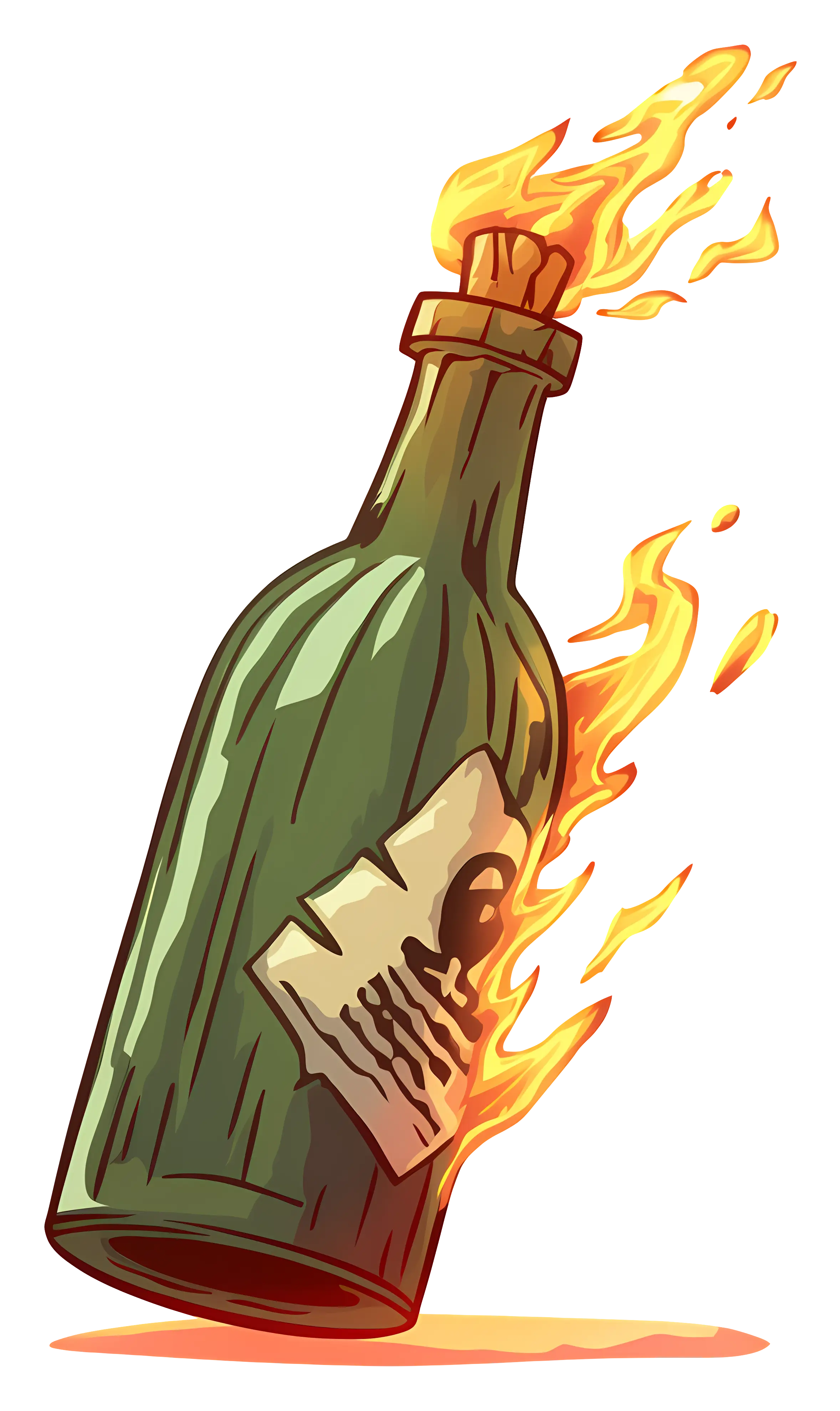 Molotov Cocktail Illustration