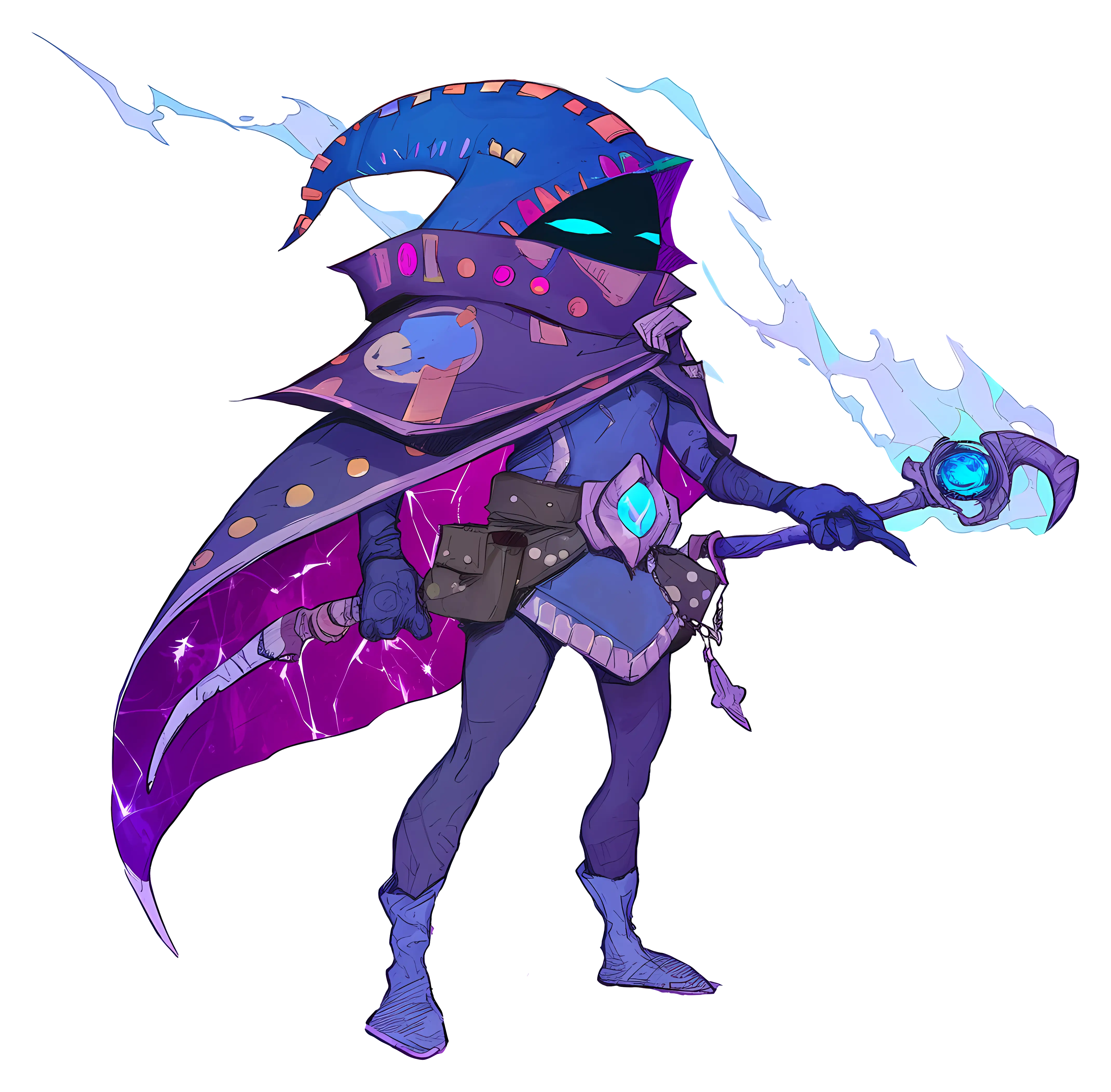 Mystical Fantasy Wizard with Staff