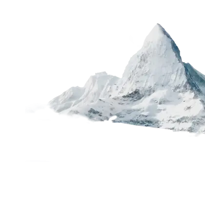 Snowy Mountain Peak in Winter