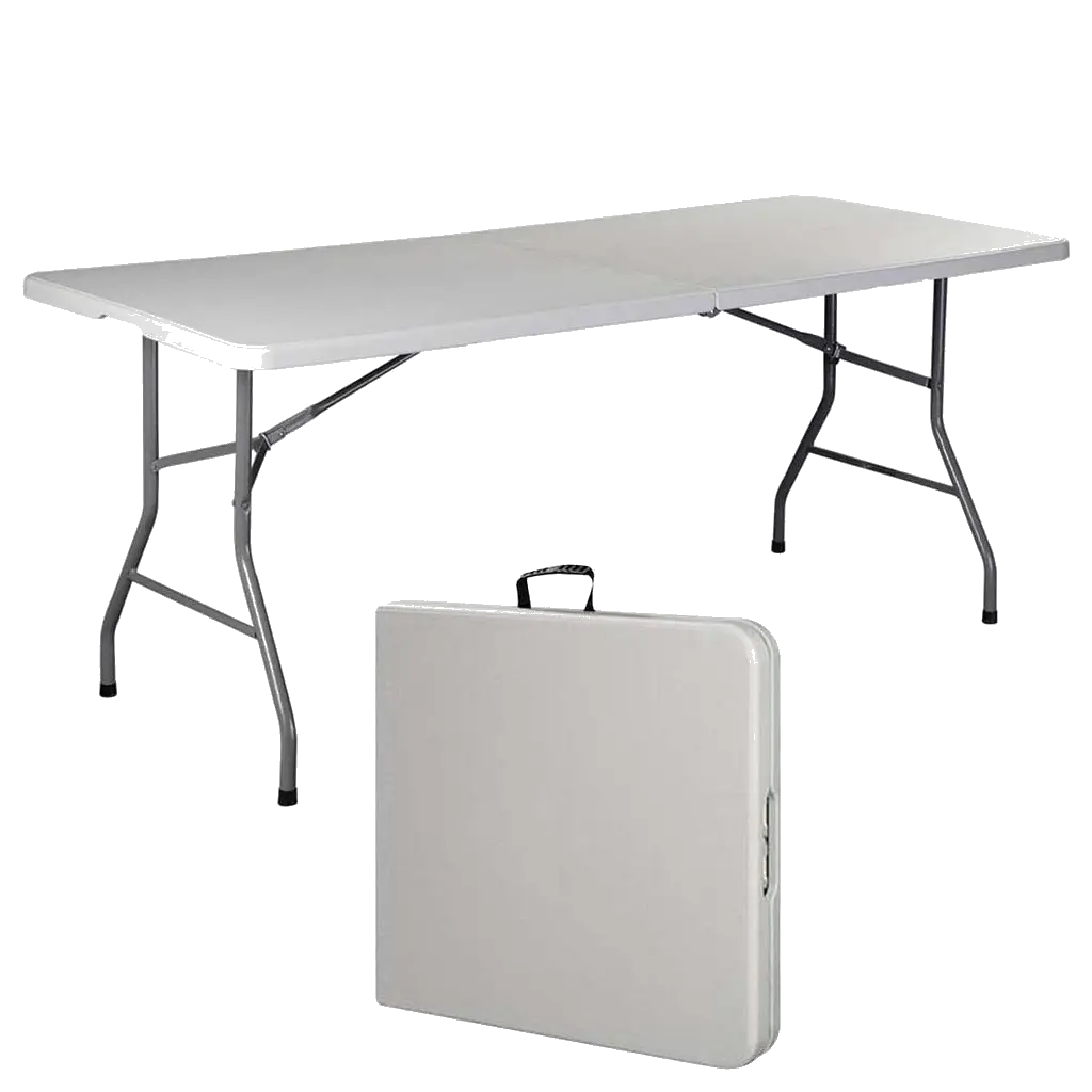 Portable White Folding Table
