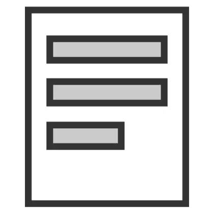 Simple Document Icon for Office Use