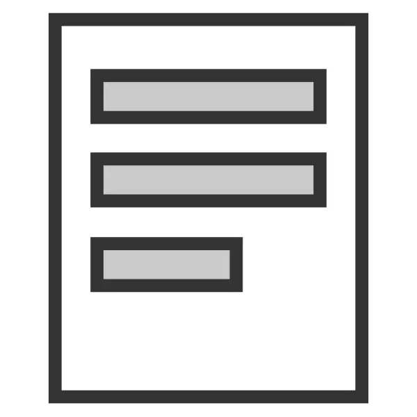 Simple Document Icon for Office Use