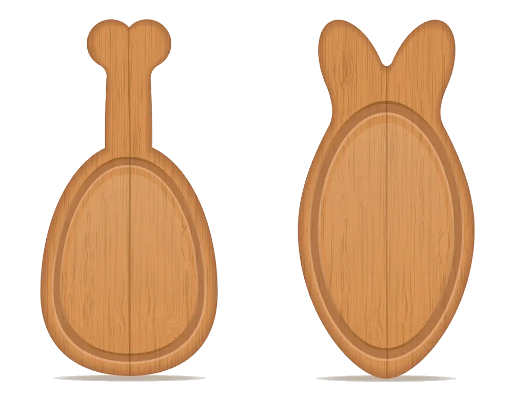 Wooden Cutting Boards in Creative Shapes