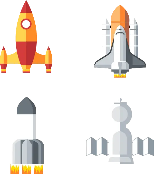 Various Rocket Illustrations
