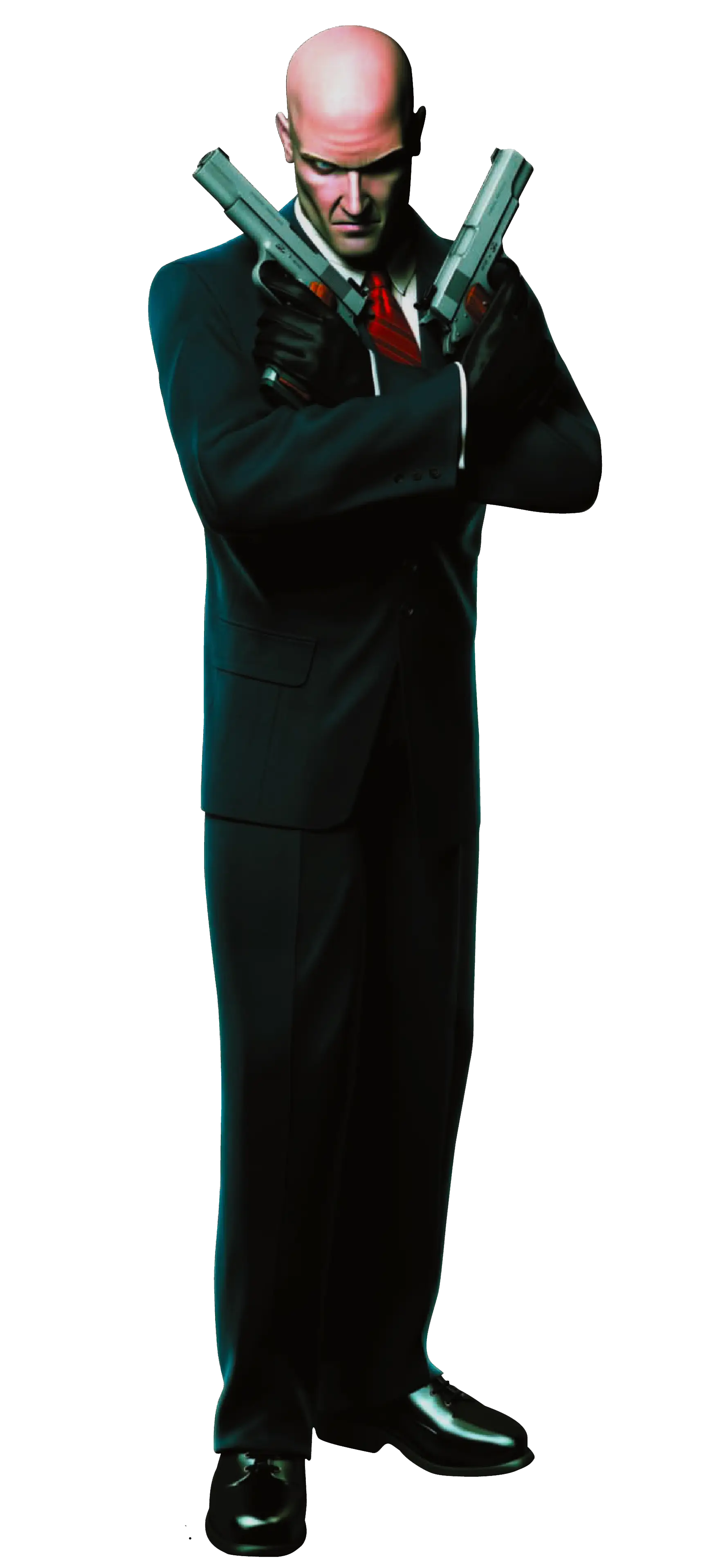 Action Game Character Holding Dual Guns