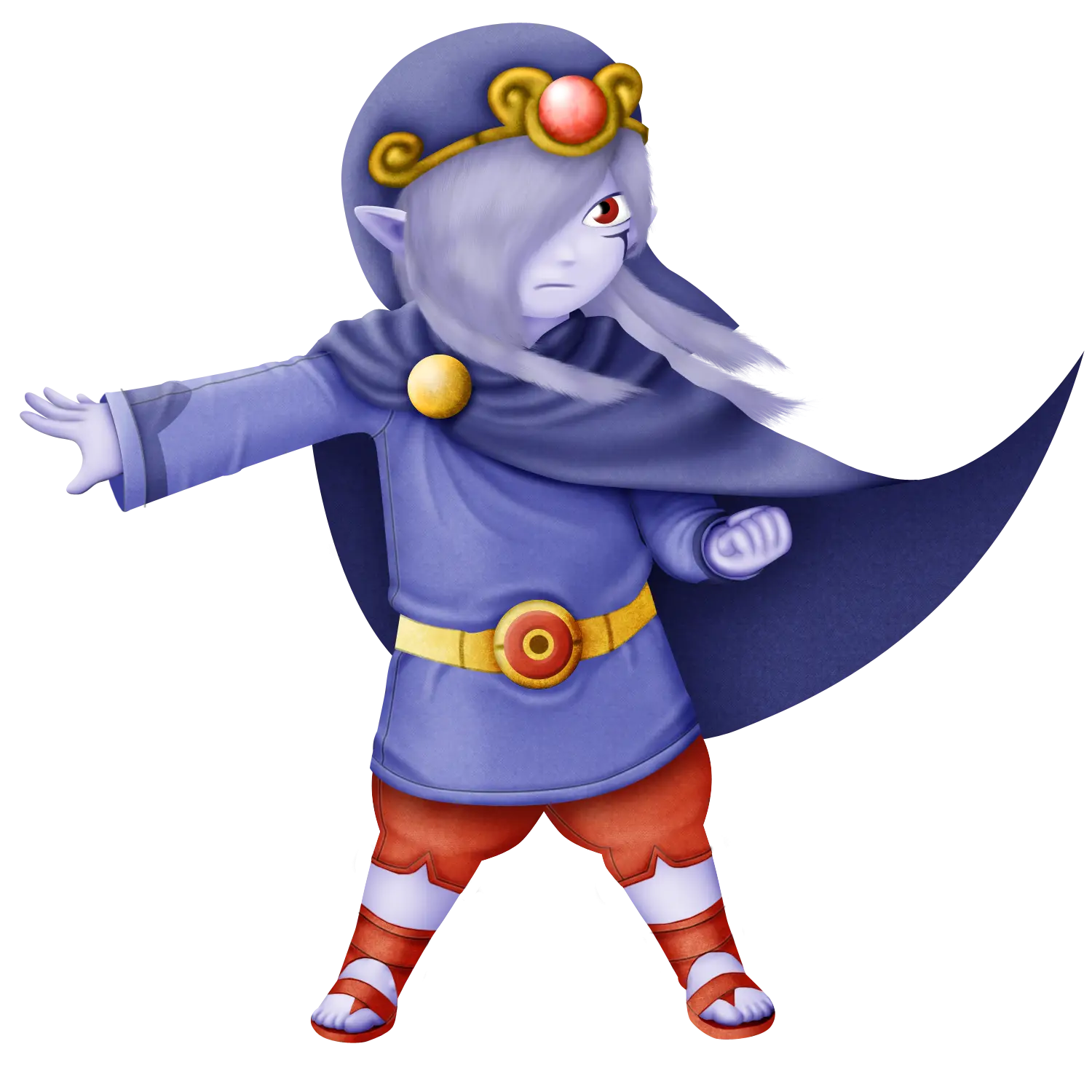 Fantasy Elf Character with Magic Powers