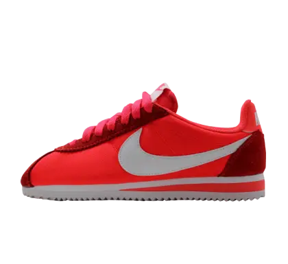 Trendy Red Casual Sneaker with White Logo