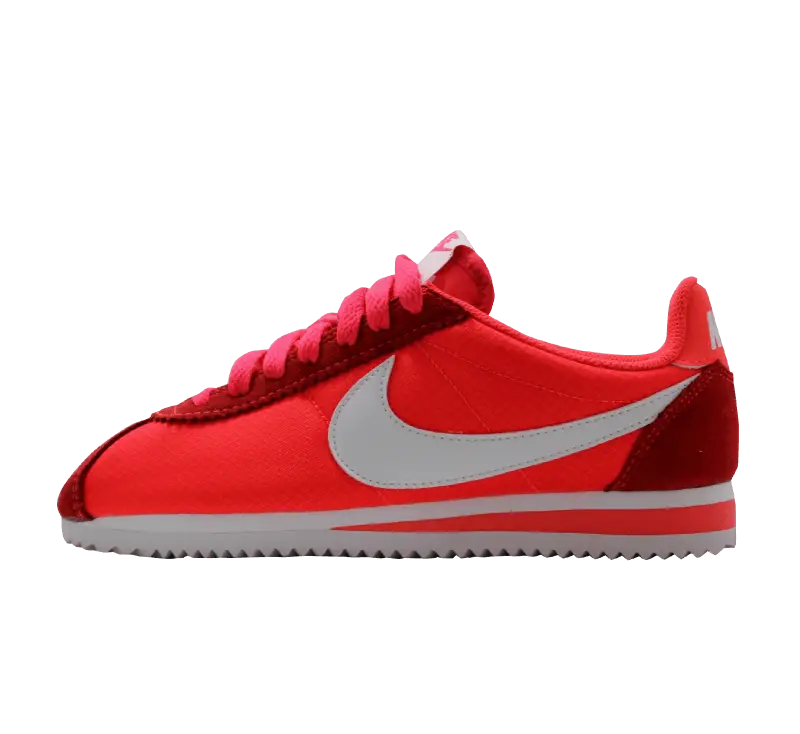 Trendy Red Casual Sneaker with White Logo