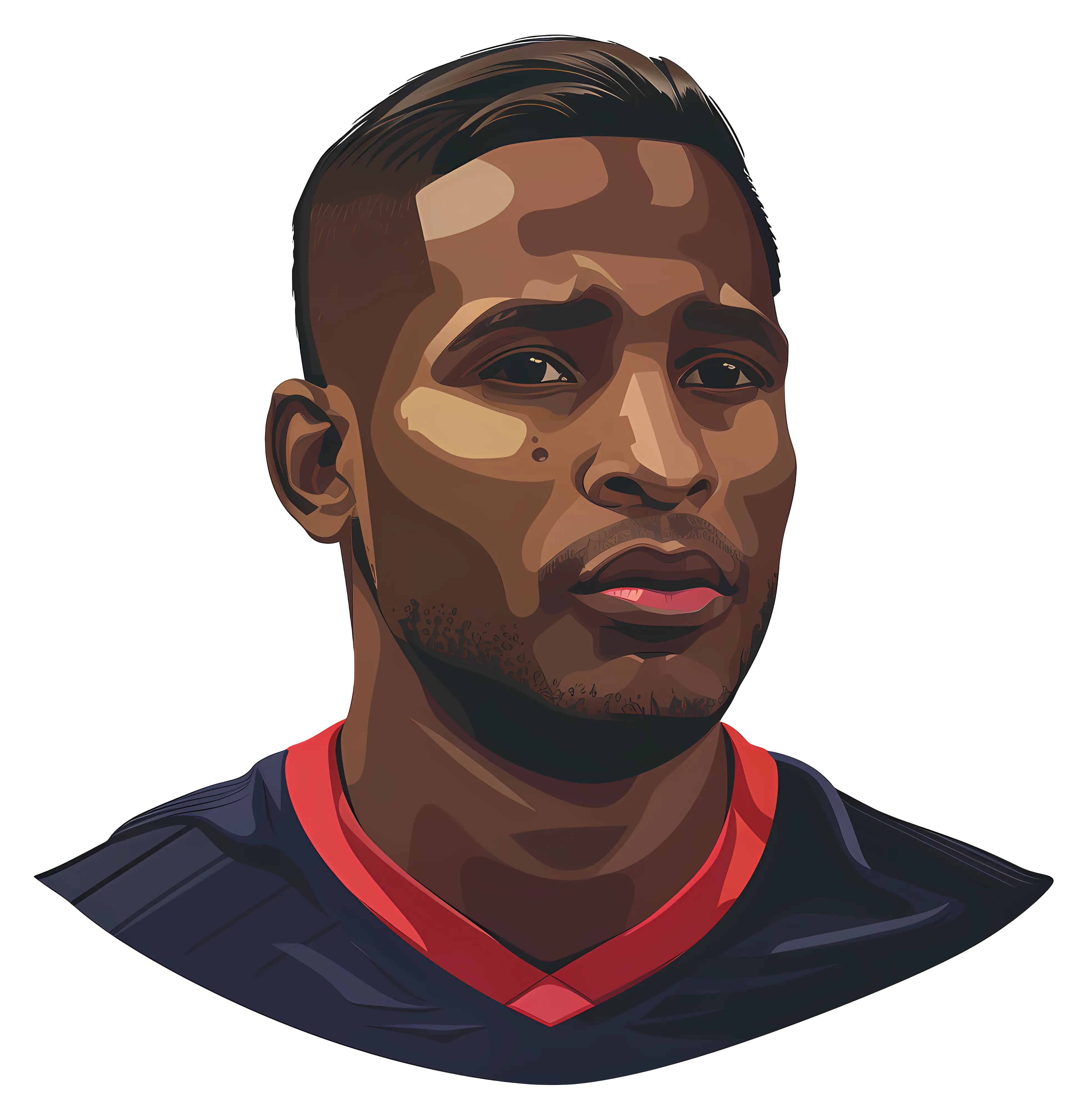Realistic Portrait of Athlete