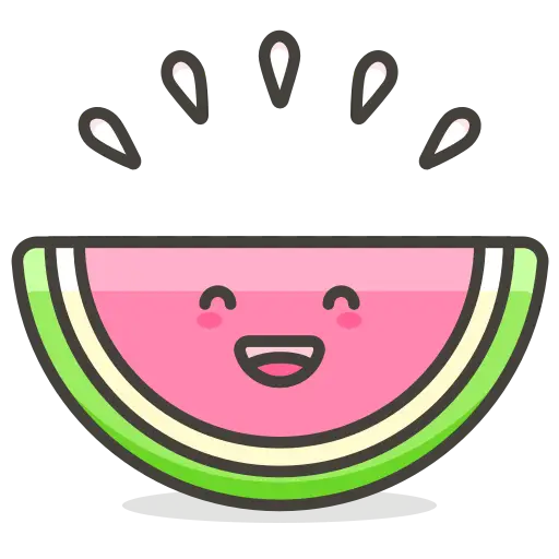 Smiling Cartoon Watermelon Slice