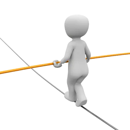 Tightrope Walker with Stick