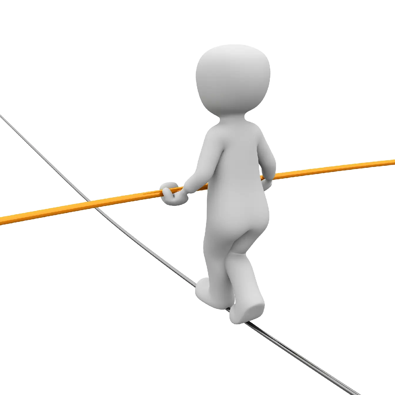 Tightrope Walker with Stick