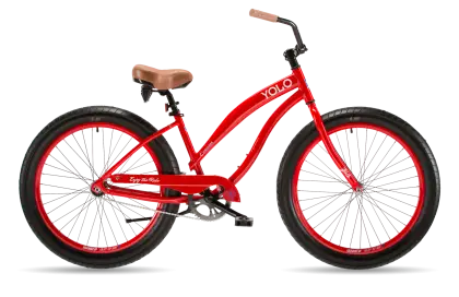 Red Stylish Cruiser Bike for Casual Rides