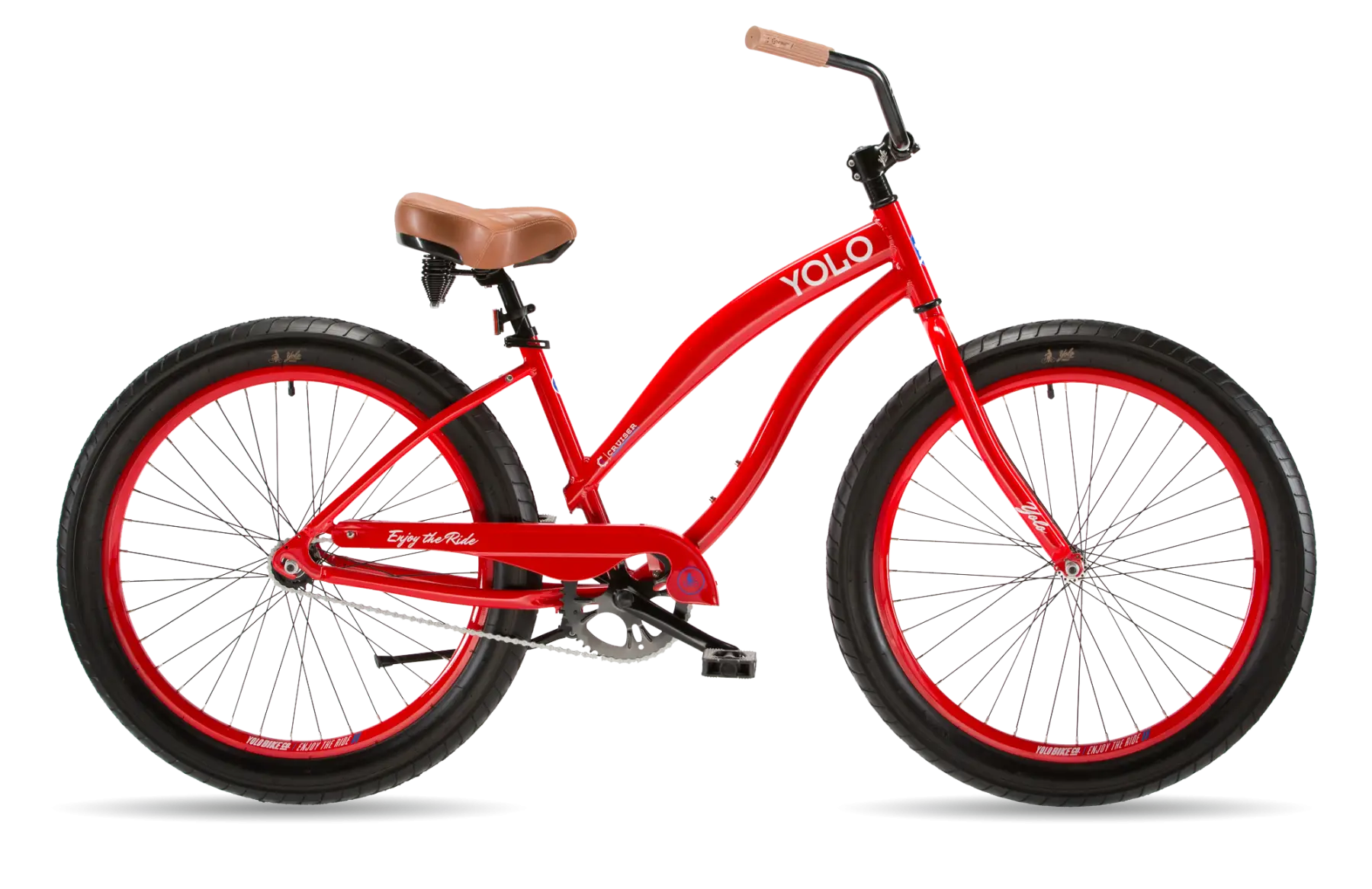 Red Stylish Cruiser Bike for Casual Rides