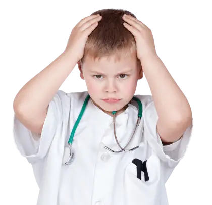 Child Dressed as Doctor