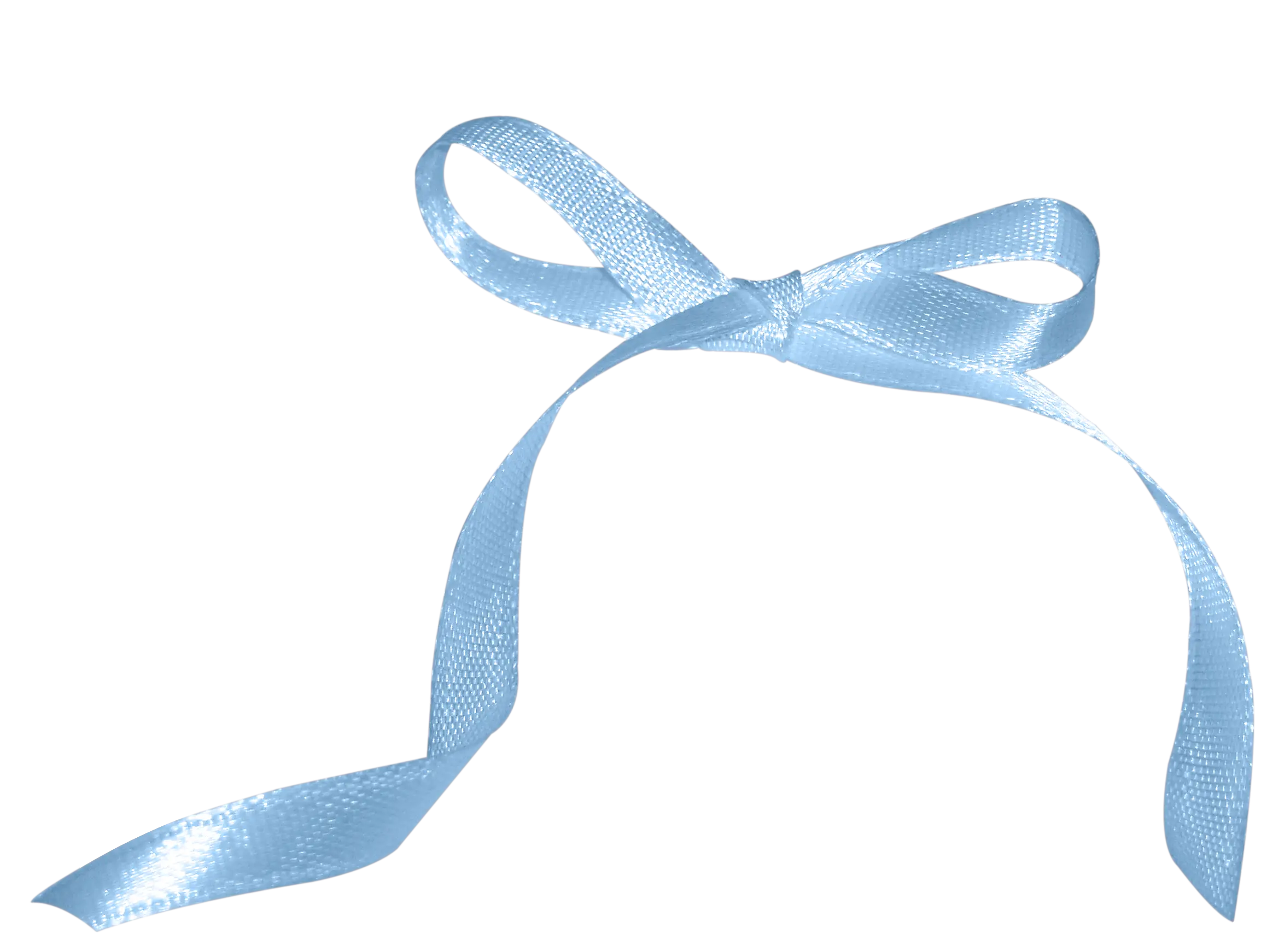 Blue Ribbon Bow Decoration