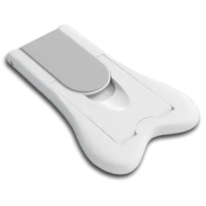 White Card Holder with Clip