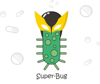 Super-Bug Cartoon Illustration