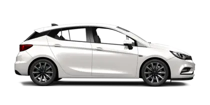 White Hatchback Car Illustration