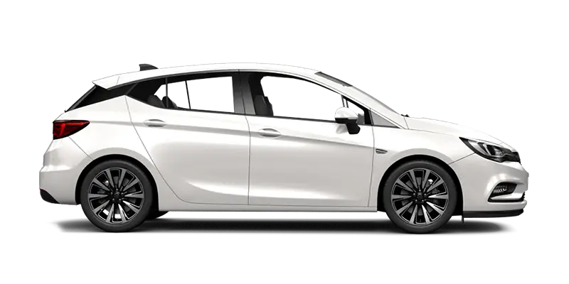 White Hatchback Car Illustration