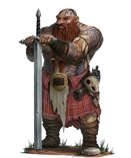 Warrior Dwarf with Sword