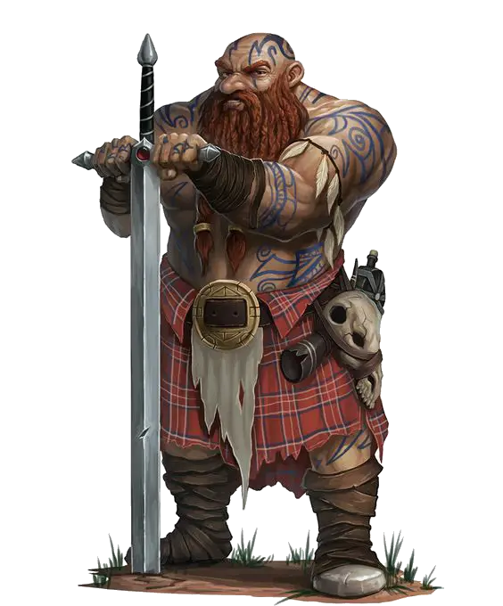 Warrior Dwarf with Sword