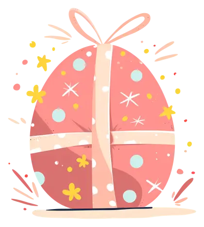 Colorful Decorative Easter Egg Gift
