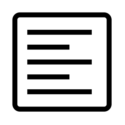 Minimalist Text Document Icon