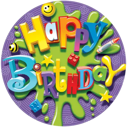 Colorful Happy Birthday Text