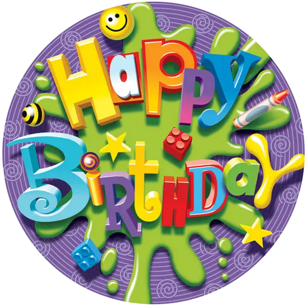 Colorful Happy Birthday Text