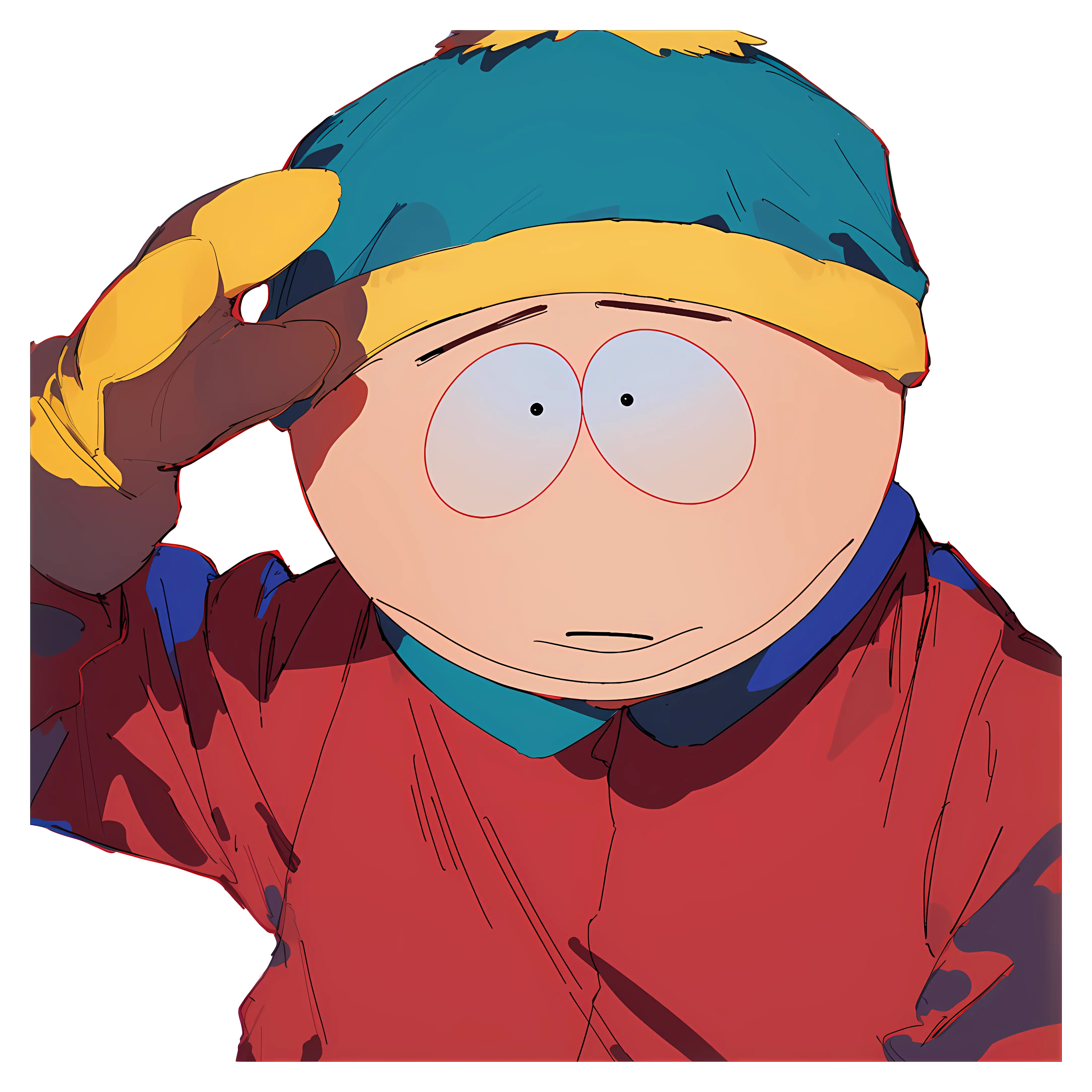 Cartoon Character in Red Outfit