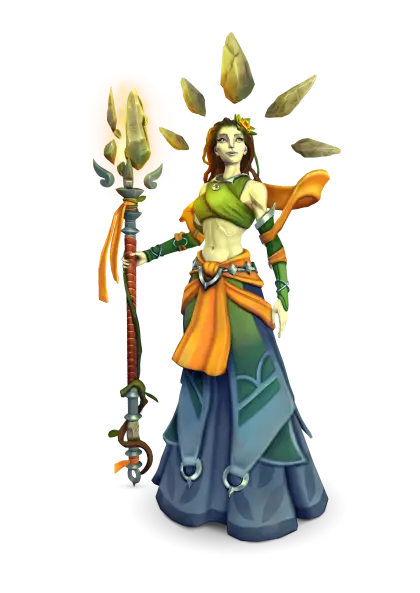 Fantasy Female Character with Staff