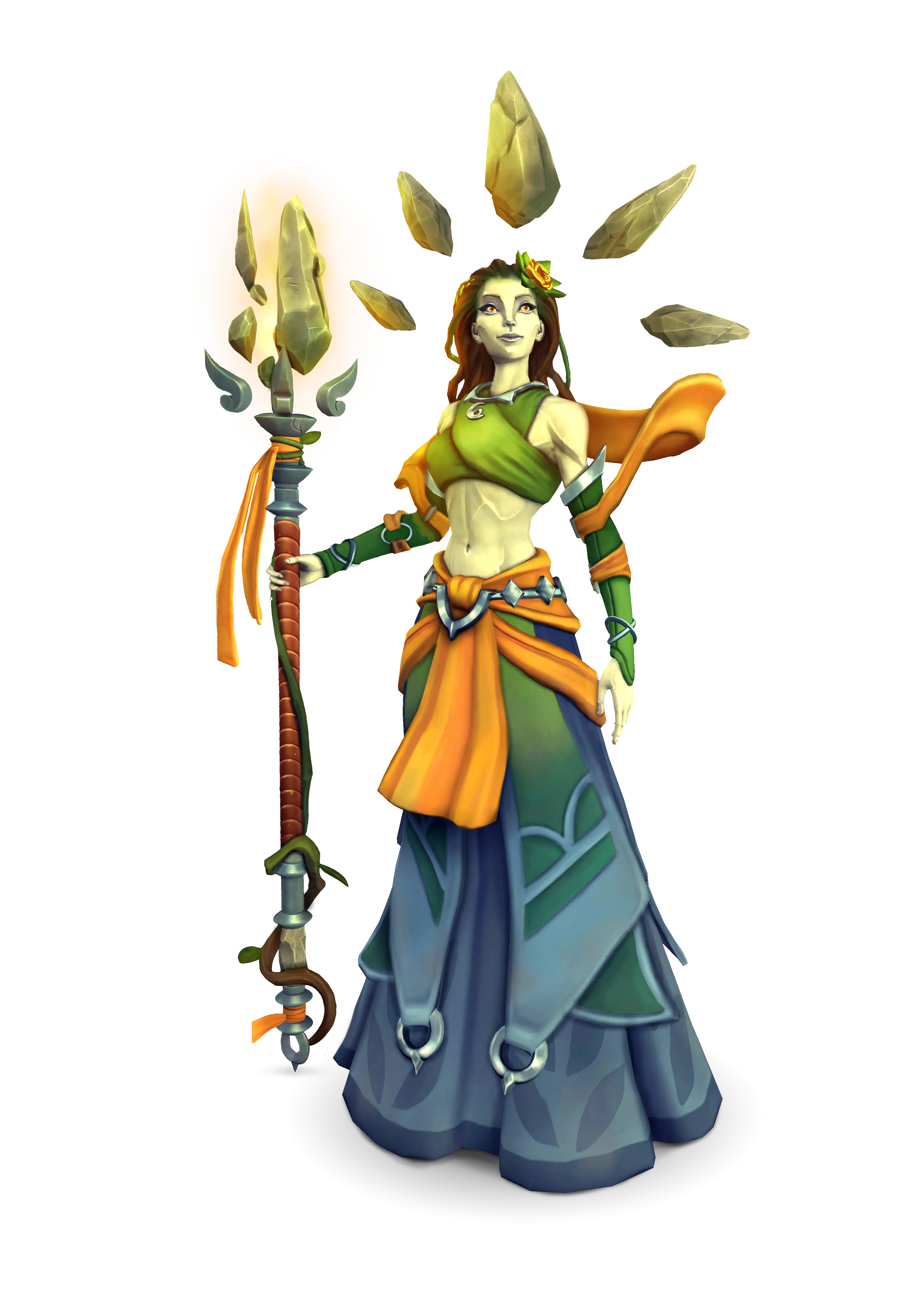Fantasy Female Character with Staff