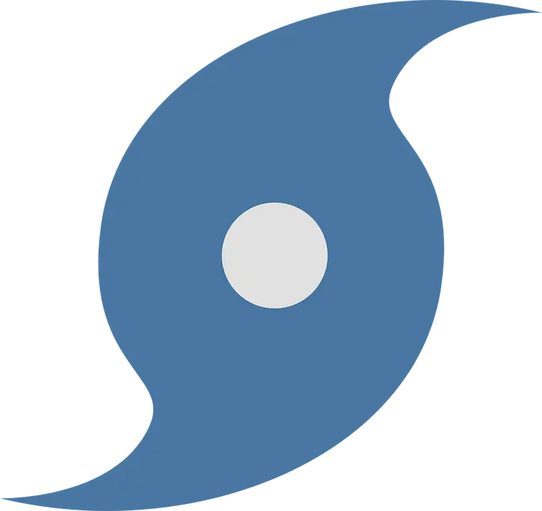 Hurricane Symbol for Weather Alert