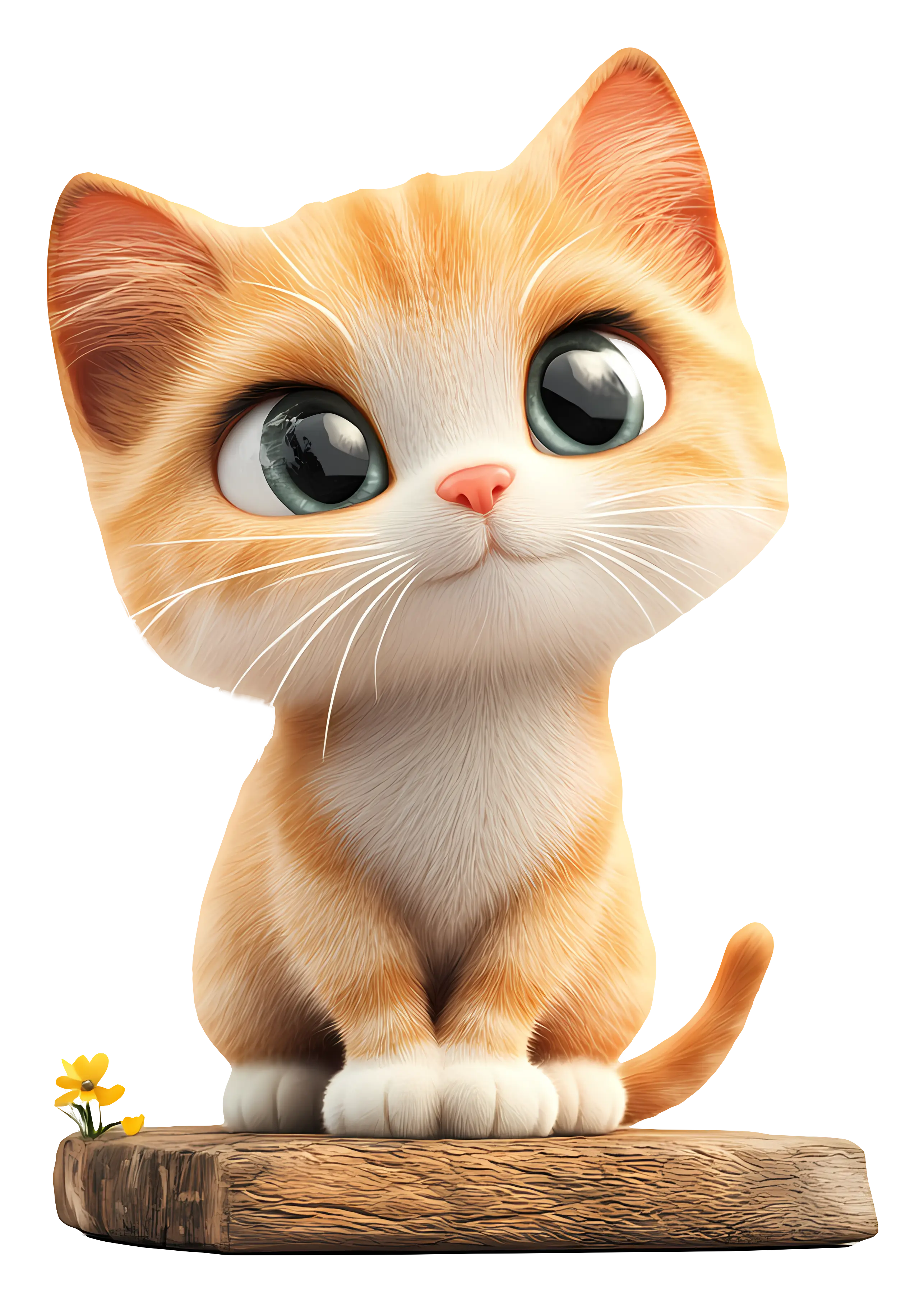 Adorable Cute Kitten Illustration