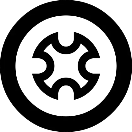 Axle Gear Icon for Engineering Design